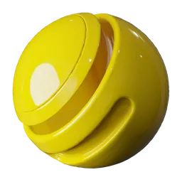 Yellow Glossy Plastic