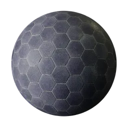 Hexagonal purple tiles