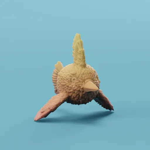 Fishbird keychain