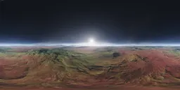 Sci-fi Aerial Landscape Planet