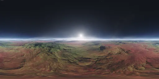 Sci-fi Aerial Landscape Planet
