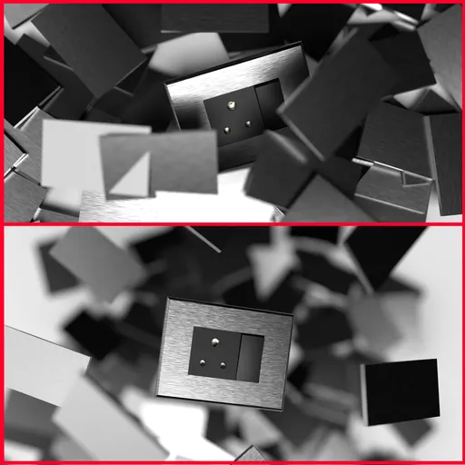 Metal modular plates creative shot