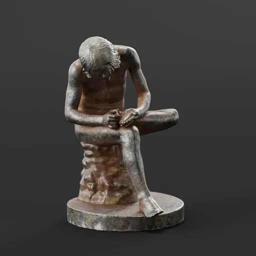 statue of Iron Boy With Thorn