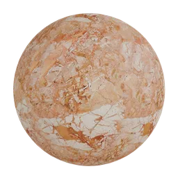 Reddish brown breccia marble