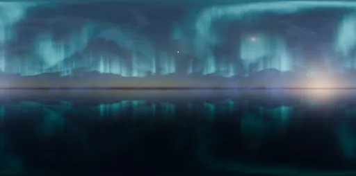 Aurora Fog Moon