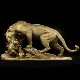 statue of Brass Panther