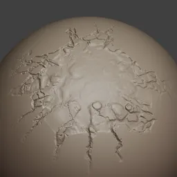 Huge crack brush