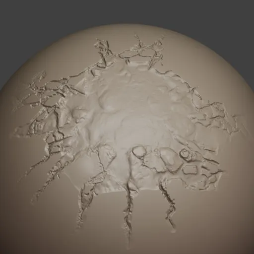 Huge crack brush