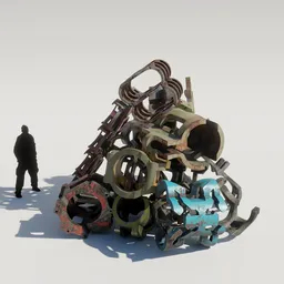 Urban industrial trash