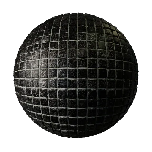 Black Mosaic Tiles