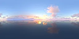 Summer sunrise over the water