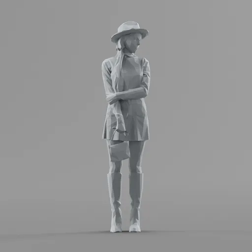 Lowpoly Female Standing