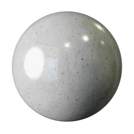 2K PBR Marble Texture without displacement for Blender 3D and other software, showcasing a polished stone surface.
