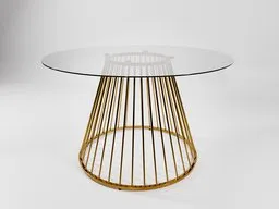 OLIVIER Round Glass Table