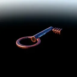 Old Rusty Metallic Key