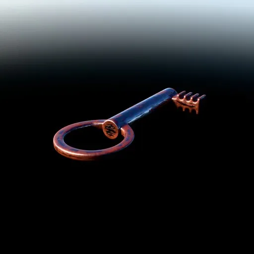 Old Rusty Metallic Key