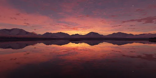 Dramatic Colorful Sunset Sky