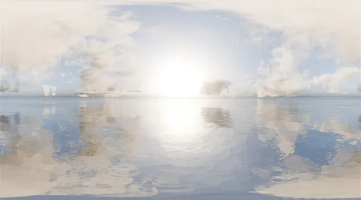 Warm Ocean Sun Haze
