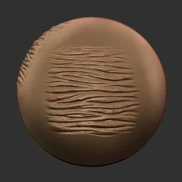 ER Dragon Brush 191 creating detailed reptilian skin texture on 3D model surface in Blender.