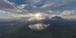 Aerial Cloudy Landscape