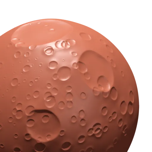 Complex Moon Crater 3D Brush