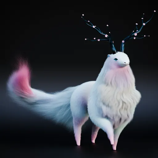 Japanese Sakura Creature Rigged