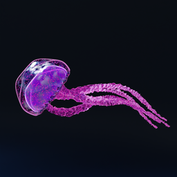 Animated Jellyfish (GeoNodes)