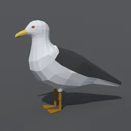 Low Poly Seagull