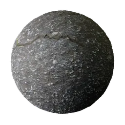 Cracked Asphalt Surface