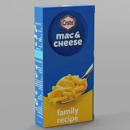 Mac&cheese game ready lowpoly