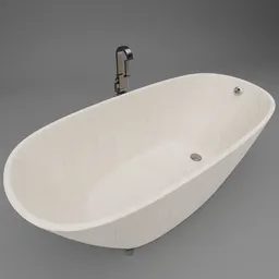 Soaking bathtub modern