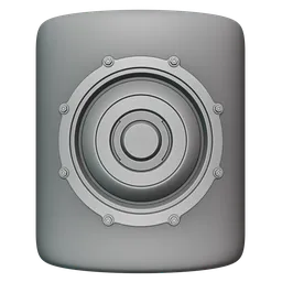 Precision sculpting brush imprint for 3D surfaces, ideal for Blender 3D modeling and hard-surface detailing.