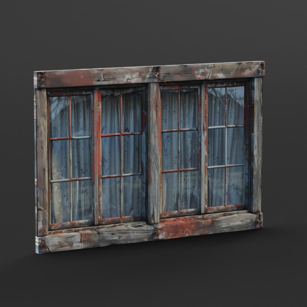 Old window - T - 29 | Windows models | BlenderKit