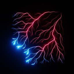 Neon animated abstract loop