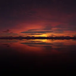 Dramatic Sunset Sky Landscape