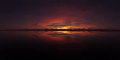 Dramatic Sunset Sky Landscape