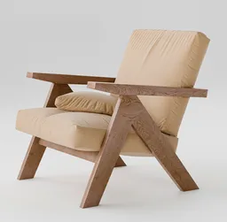 Apex Linen Lounge Chair