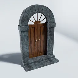 Rustic tavern door