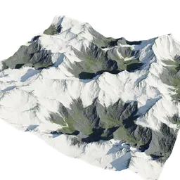 Mountains Snowy Alphs