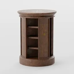 Old Circular Bookshelf