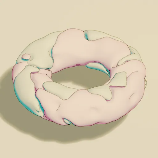 Studio Ghibli Style Cel Shaded  Torus
