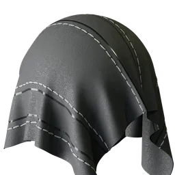 Gray Goat Leather with Double Stitch
