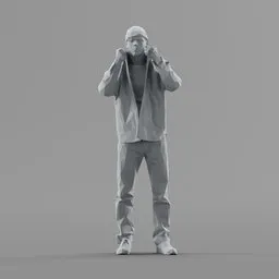 Lowpoly Male Standing