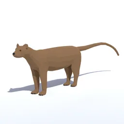 Low Poly Fossa
