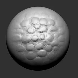 Detail-enhancing NS Creature skin scales brush for 3D modeling in Blender, ideal for monster and animal textures.