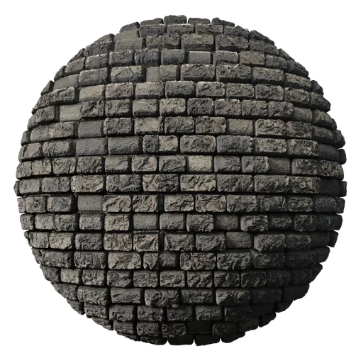 Customizable PBR Deteriorated Bricks material for Blender 3D, ideal for realistic textures in digital modeling.
