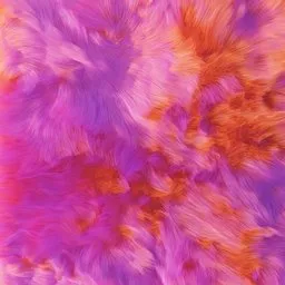 Vibrant Abstract Fur Scene