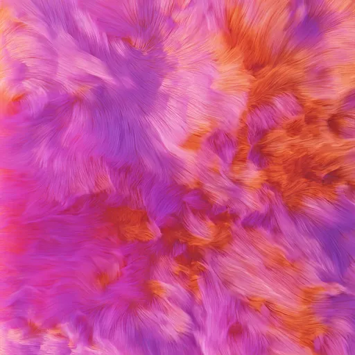 Vibrant Abstract Fur Scene