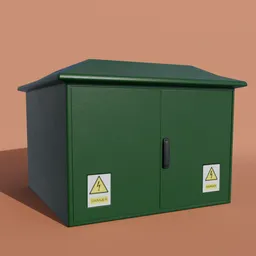 Large Green Transformer Box