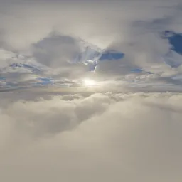 Above the Clouds with Sunrays